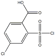 4-CHLORO-2-(CHLOROSULFONYL)BENZOIC ACID 结构式