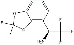 (1S)-1-(2,2-DIFLUOROBENZO[D]1,3-DIOXOLEN-4-YL)-2,2,2-TRIFLUOROETHYLAMINE 结构式