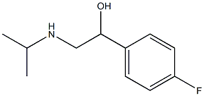 1-(4-氟苯基)-2-(异丙氨)乙醇 结构式