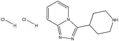 3-PIPERIDIN-4-YL[1,2,4]TRIAZOLO[4,3-A]PYRIDINE DIHYDROCHLORIDE 结构式