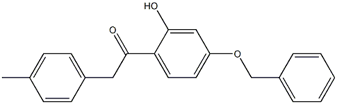 1-(4-(BENZYLOXY)-2-HYDROXYPHENYL)-2-P-TOLYLETHANONE 结构式