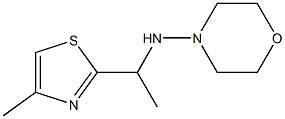[1-(4-METHYL-THIAZOL-2-YL)-ETHYL]-MORPHOLIN-4-YL-AMINE 结构式