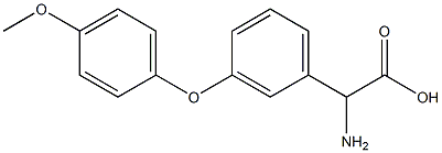 AMINO-[3-(4-METHOXY-PHENOXY)-PHENYL]-ACETIC ACID 结构式