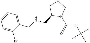 (R)-1-BOC-2-[(2-BROMO-BENZYLAMINO)-METHYL]-PYRROLIDINE 结构式