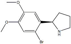 1-((2R)PYRROLIDIN-2-YL)-2-BROMO-4,5-DIMETHOXYBENZENE 结构式