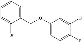 2-BROMOBENZYL-(3-CHLORO-4-FLUOROPHENYL)ETHER 结构式