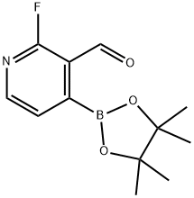 2-FLUORO-3-FORMYLPYRIDINE-4-BORONIC ACID PINACOL ESTER 结构式