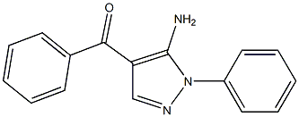 (5-AMINO-1-PHENYL-1H-PYRAZOL-4-YL)(PHENYL)METHANONE 结构式
