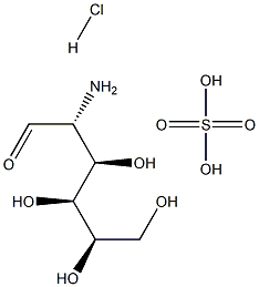 D-GLUCOSAMINE HCL SULFATE 结构式