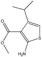 2-氨基-4-丙-2-基-噻吩-3-甲酸甲酯 结构式