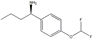 (1R)-1-[4-(DIFLUOROMETHOXY)PHENYL]BUTYLAMINE 结构式