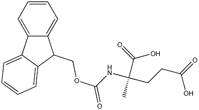 FMOC-ALPHA-METHYL-D-GLU 结构式