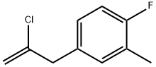 2-CHLORO-3-(4-FLUORO-3-METHYLPHENYL)-1-PROPENE 结构式