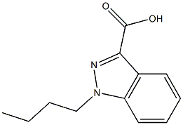 1-N-BUTYLINDAZOLE-3-CARBOXYLIC ACID 结构式