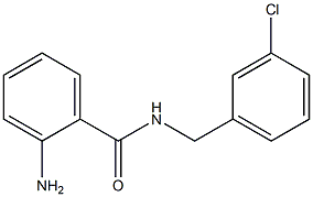 2-AMINO-N-(3-CHLOROBENZYL)BENZAMIDE 结构式