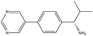 (1S)-2-METHYL-1-(4-PYRIMIDIN-5-YLPHENYL)PROPYLAMINE 结构式