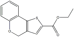 ETHYL 4H-THIENO[3,2-C]CHROMENE-2-CARBOXYLATE 结构式