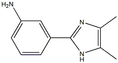 3-(4,5-DIMETHYL-1H-IMIDAZOL-2-YL)-PHENYLAMINE 结构式