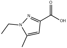 1-乙基-5-甲基吡唑-3-甲酸 结构式