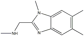 METHYL-(1,5,6-TRIMETHYL-1H-BENZOIMIDAZOL-2-YLMETHYL)-AMINE 结构式