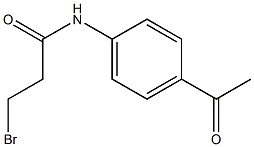 N-(4-ACETYLPHENYL)-3-BROMOPROPANAMIDE 结构式