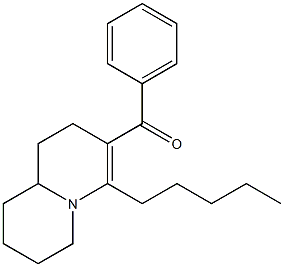 (4-PENTYL-1,6,7,8,9,9A-HEXAHYDRO-2H-QUINOLIZIN-3-YL)PHENYLMETHANONE 结构式