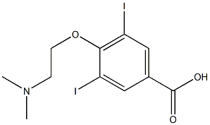 4-DIMETHYLAMINOETHOXY-3,5-DIIODO-BENZOIC ACID 结构式