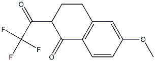 6-METHOXY-2-(TRIFLUOROACETYL)-3,4-DIHYDRONAPHTHALEN-1(2H)-ONE 结构式