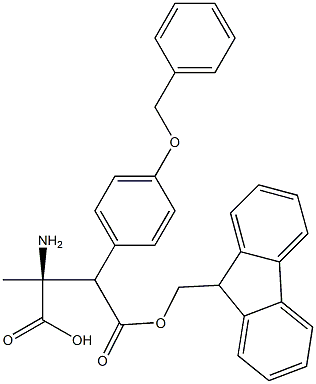 FMOC-O-BENZYL-ALPHA-METHYL-L-TYR 结构式