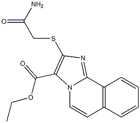 Ethyl 2-[(2-amino-2-oxoethyl)thio]imidazo[2,1-a]isoquinoline-3-carboxylate 结构式