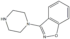 3-哌嗪-1,2-苯异唑 结构式