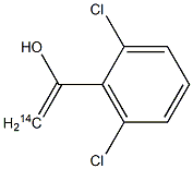 2,6-DICHLOROBENZYL ALCOHOL, [METHYLENE-14C]- 结构式