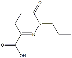 6-OXO-1-PROPYL-1,4,5,6-TETRAHYDROPYRIDAZINE-3-CARBOXYLIC ACID 结构式