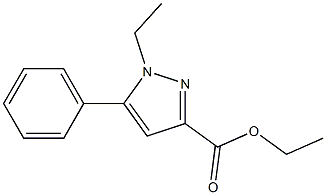 ETHYL 1-ETHYL-5-PHENYL-1H-PYRAZOLE-3-CARBOXYLATE 结构式