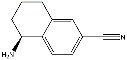 (S)-5-Amino-5,6,7,8-tetrahydronaphthalene-2-carbonitrile 结构式