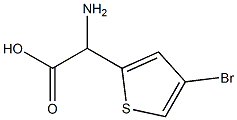 AMINO-(4-BROMO-THIOPHEN-2-YL)-ACETIC ACID 结构式