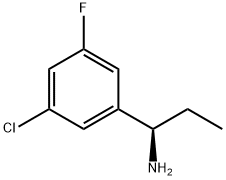 (1R)-1-(5-CHLORO-3-FLUOROPHENYL)PROPYLAMINE 结构式