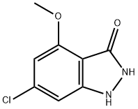 6-氯-4-甲氧基-1H-吲唑-3-醇 结构式