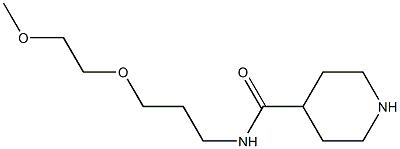 N-[3-(2-METHOXYETHOXY)PROPYL]PIPERIDINE-4-CARBOXAMIDE 结构式