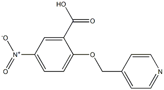 5-NITRO-2-(PYRIDIN-4-YLMETHOXY)BENZOIC ACID 结构式