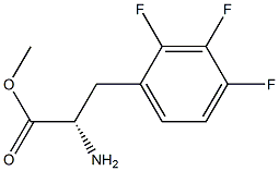 METHYL (2S)-2-AMINO-3-(2,3,4-TRIFLUOROPHENYL)PROPANOATE 结构式