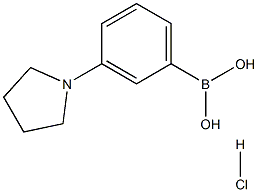 3-PYRROLIDINOPHENYLBORONIC ACID, HCL 结构式