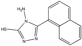 4-AMINO-5-(1-NAPHTHYL)-4H-1,2,4-TRIAZOLE-3-THIOL 结构式