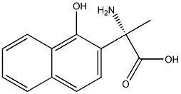 (2S)-2-AMINO-2-(1-HYDROXY(2-NAPHTHYL))PROPANOIC ACID 结构式