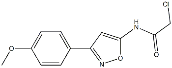 2-Chloro-N-(3-(4-methoxyphenyl)isoxazol-5-yl)acetamide 结构式