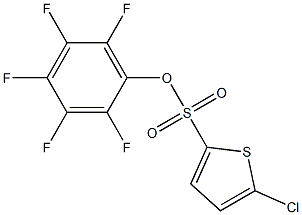 PENTAFLUOROPHENYL 5-CHLORO-THIOPHENE-2-SULFONATE 结构式