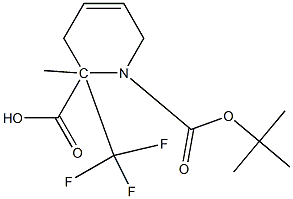 1-TERT-BUTYL 2-METHYL 2-(TRIFLUOROMETHYL)-3,6-DIHYDROPYRIDINE-1,2(2H)-DICARBOXYLATE 结构式