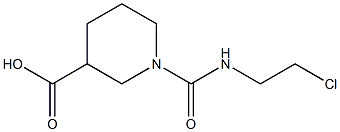 1-([(2-CHLOROETHYL)AMINO]CARBONYL)PIPERIDINE-3-CARBOXYLIC ACID 结构式