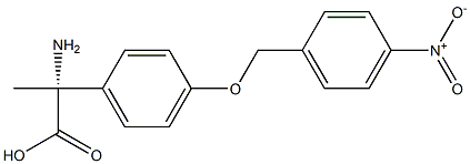 (2R)-2-AMINO-2-(4-[(4-NITROPHENYL)METHOXY]PHENYL)PROPANOIC ACID 结构式