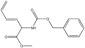 2-Cbz-amino-hexa-3,5-dienoic acid methyl ester 结构式